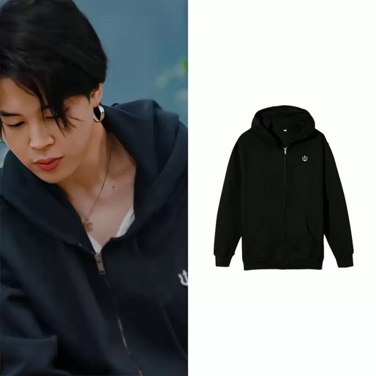 [PRE-ORDER] BTS Jimin same street style zip-up hoodie