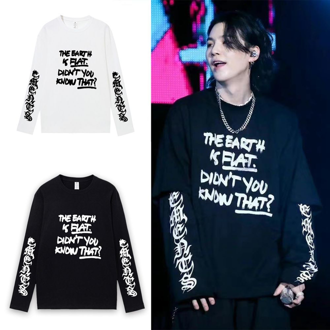[Në Gjendje] BTS Suga 'Earth Is Flat' Sweater
