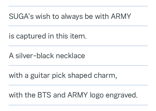 [PRE-ORDER] BTS Suga Guitar Pick Necklace