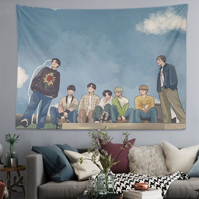 [PRE-ORDER] BTS Tapestry wall cloth (100*70 cm)