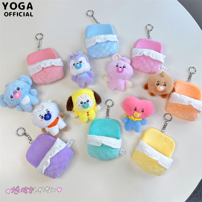 [PRE-ORDER] BTS BT21 Newborn Baby Plush Keyring