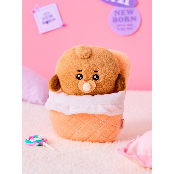 [PRE-ORDER] BTS BT21 Newborn Baby Plush Keyring