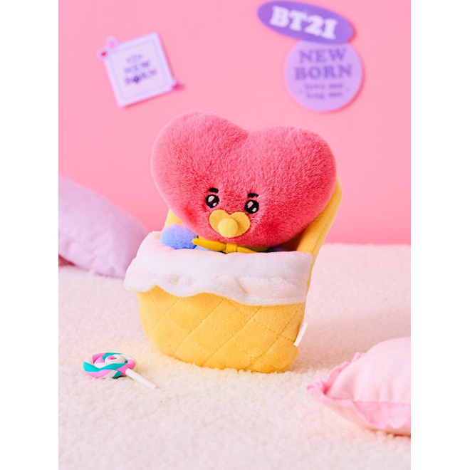 [PRE-ORDER] BTS BT21 Newborn Baby Plush Keyring
