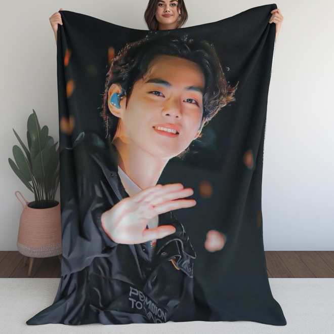 [PRE-ORDER] Customized BTS TAEHYUNG Blanket (Batanije e personalizuar)