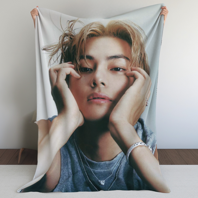 [PRE-ORDER] Customized BTS TAEHYUNG Blanket (Batanije e personalizuar)