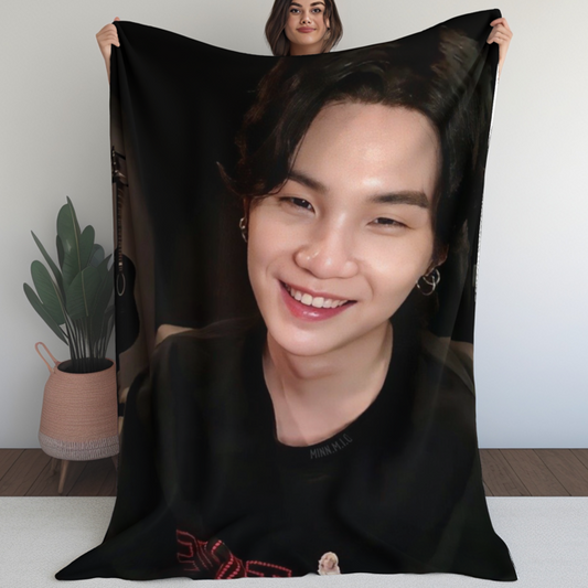 [PRE-ORDER] BTS Yoongi Customized Blanket (Batanije e personalizuar)