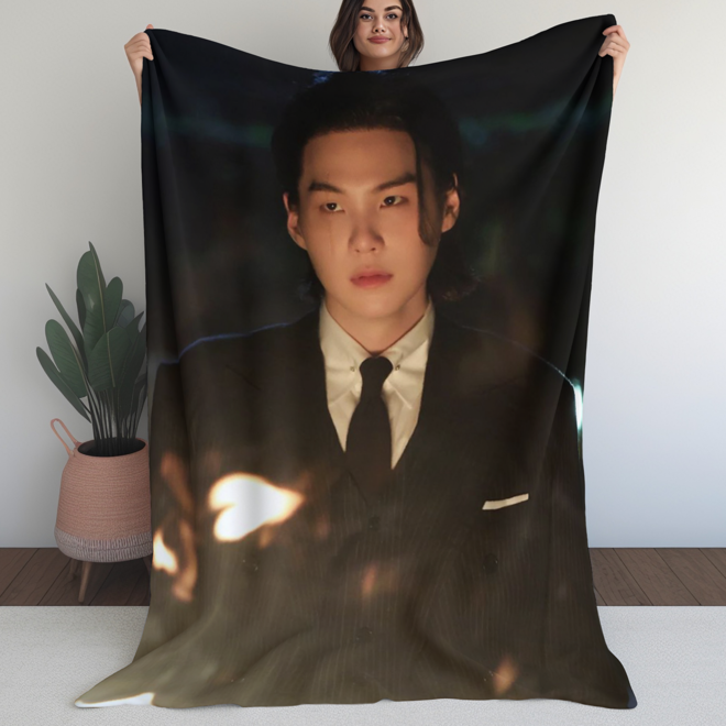 [PRE-ORDER] BTS Yoongi Customized Blanket (Batanije e personalizuar)
