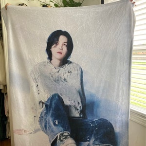 [PRE-ORDER] BTS Yoongi Customized Blanket (Batanije e personalizuar)