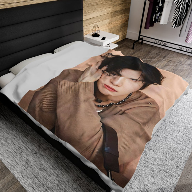 [PRE-ORDER] BTS Yoongi Customized Blanket (Batanije e personalizuar)