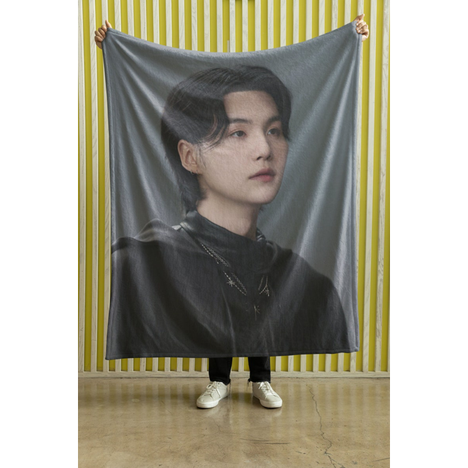 [PRE-ORDER] BTS Yoongi Customized Blanket (Batanije e personalizuar)