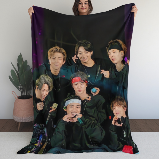 [PRE-ORDER] Customized BTS Blanket (Batanije e personalizuar)