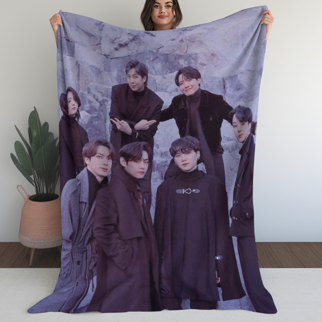 [PRE-ORDER] Customized BTS Blanket (Batanije e personalizuar)