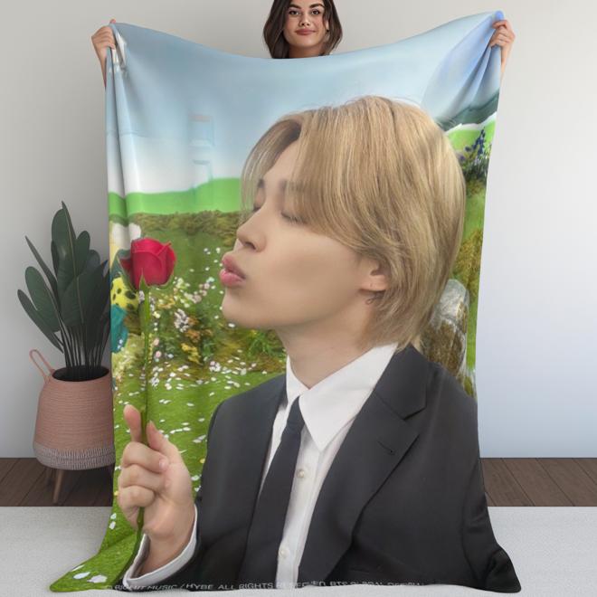 [PRE-ORDER] Customized BTS JIMIN Blanket (Batanije e personalizuar)