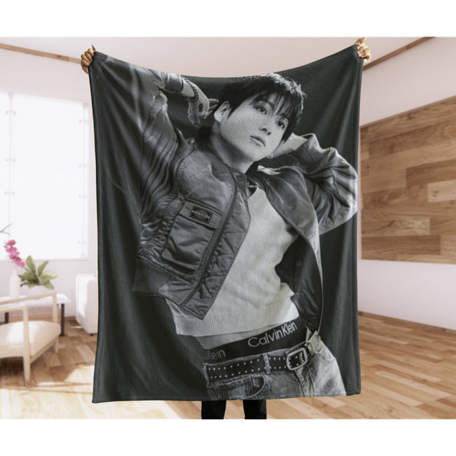 [PRE-ORDER] Customized BTS JUNGKOOK Blanket (Batanije e personalizuar)
