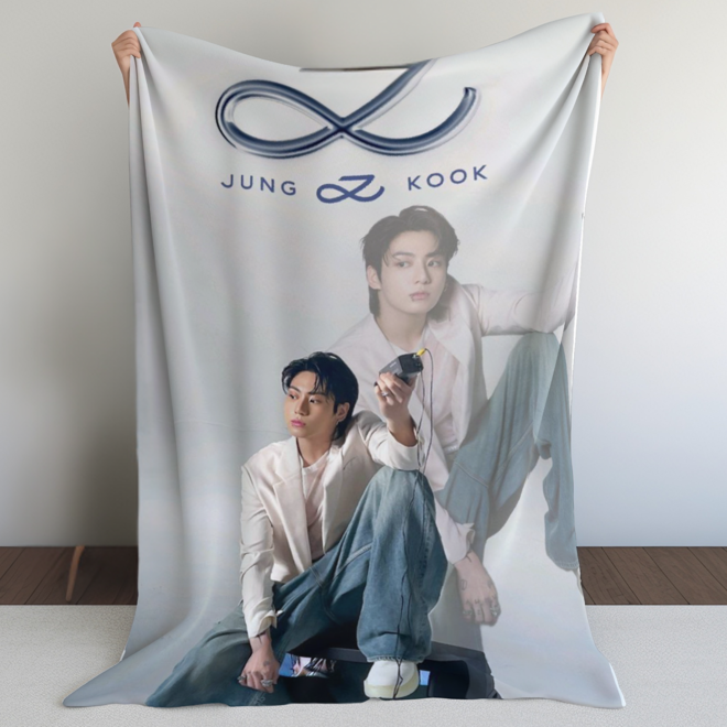 [PRE-ORDER] Customized BTS JUNGKOOK Blanket (Batanije e personalizuar)
