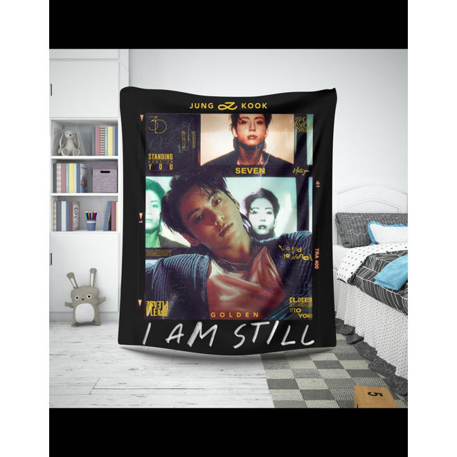 [PRE-ORDER] Customized BTS JUNGKOOK Blanket (Batanije e personalizuar)