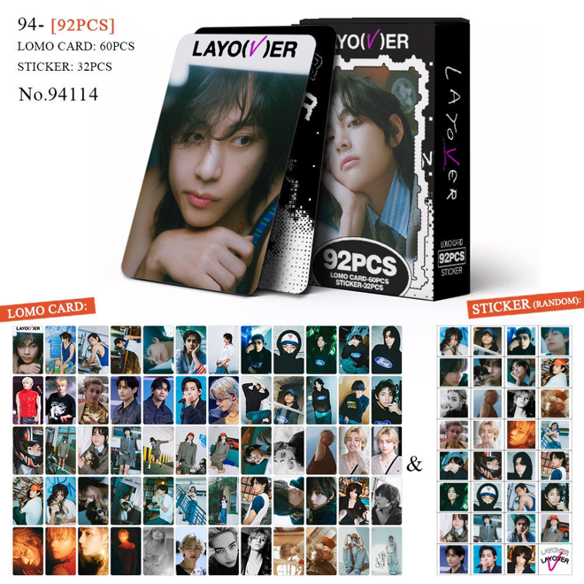 [PRE-ORDER] BTS Taehyung Layover lomocards (92pcs)