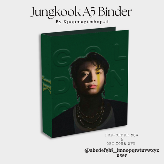 [PRE-ORDER] BTS Jungkook GOLDEN A5 Binder (Leather)
