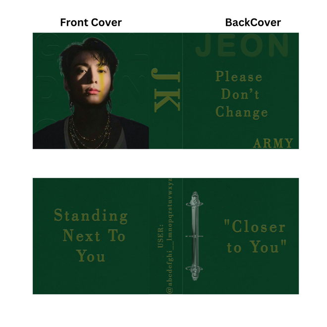 [PRE-ORDER] BTS Jungkook GOLDEN A5 Binder (Leather)