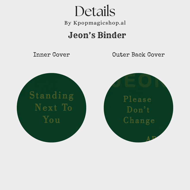 [PRE-ORDER] BTS Jungkook GOLDEN A5 Binder (Leather)