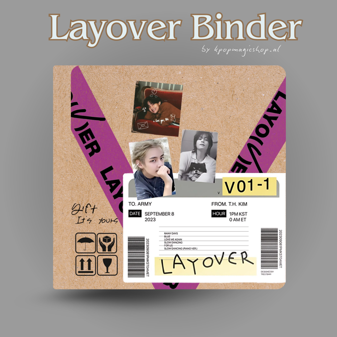 [PRE-ORDER] BTS Taehyung Layover Mini Photocard Binder Series