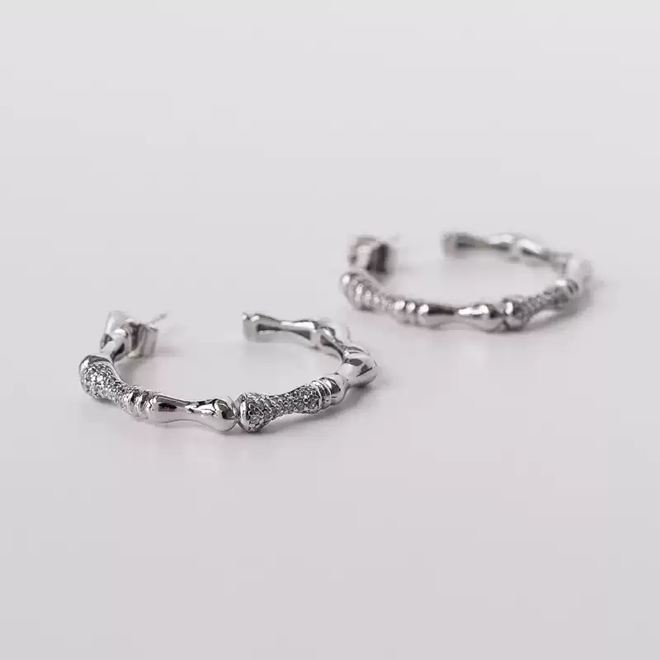 [PRE-ORDER] BTS Jimin large hoop earrings (silver pair)