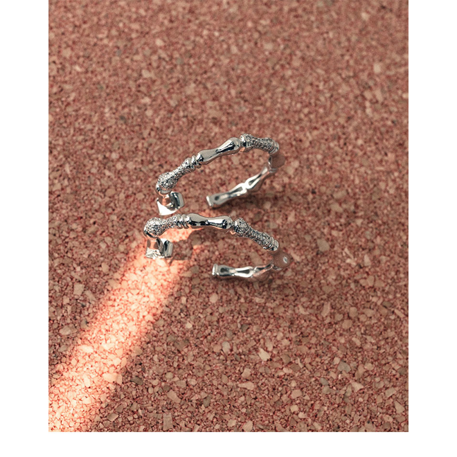 [PRE-ORDER] BTS Jimin large hoop earrings (silver pair)