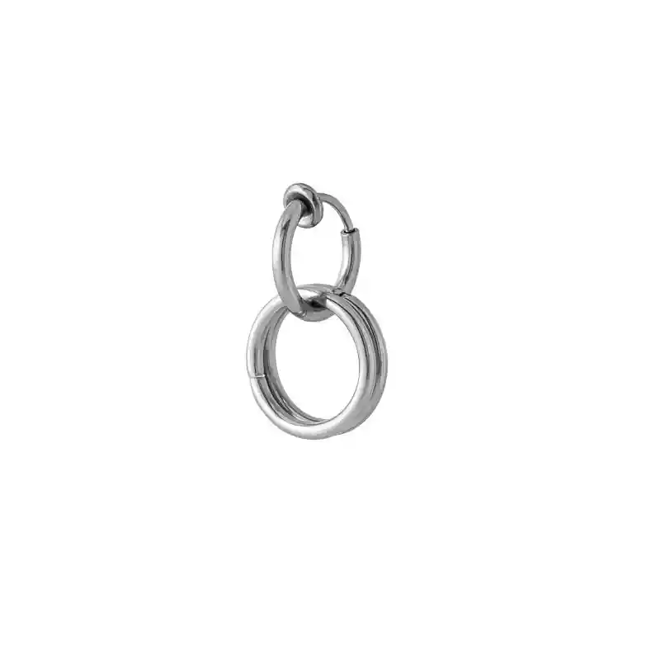 [PRE-ORDER] BTS Jungkook Titanium Steel Hoop Earring – Jk’s Signature Style