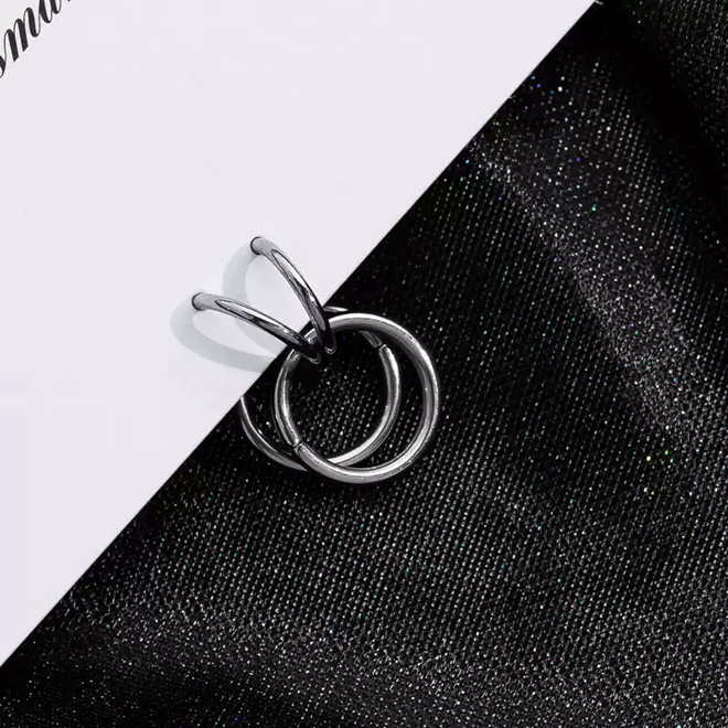[PRE-ORDER] BTS Jungkook Titanium Steel Hoop Earring – Jk’s Signature Style