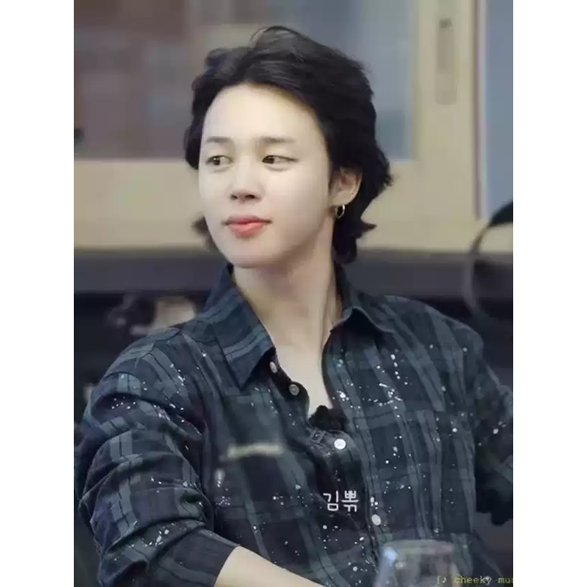 [PRE-ORDER] BTS JIMIN 'Are You Sure' Unofficial Plaid Shirt
