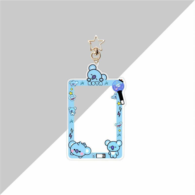 [PRE-ORDER] BT21 acrylic photocard holder, bag keychain