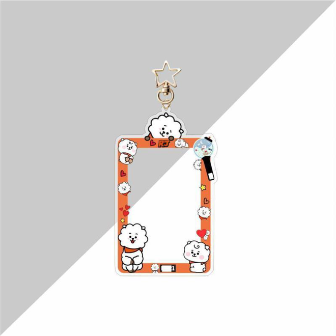 [PRE-ORDER] BT21 acrylic photocard holder, bag keychain