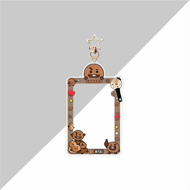 [PRE-ORDER] BT21 acrylic photocard holder, bag keychain