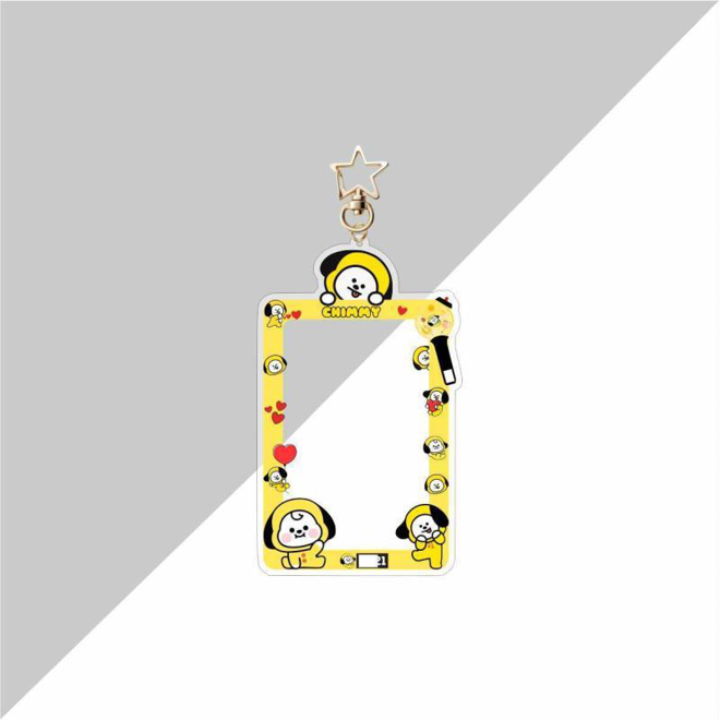 [PRE-ORDER] BT21 acrylic photocard holder, bag keychain