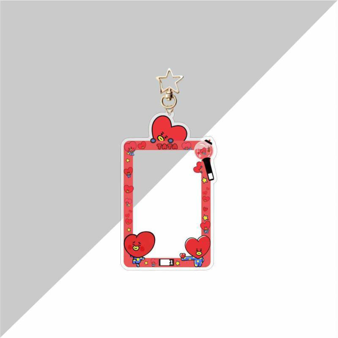 [PRE-ORDER] BT21 acrylic photocard holder, bag keychain