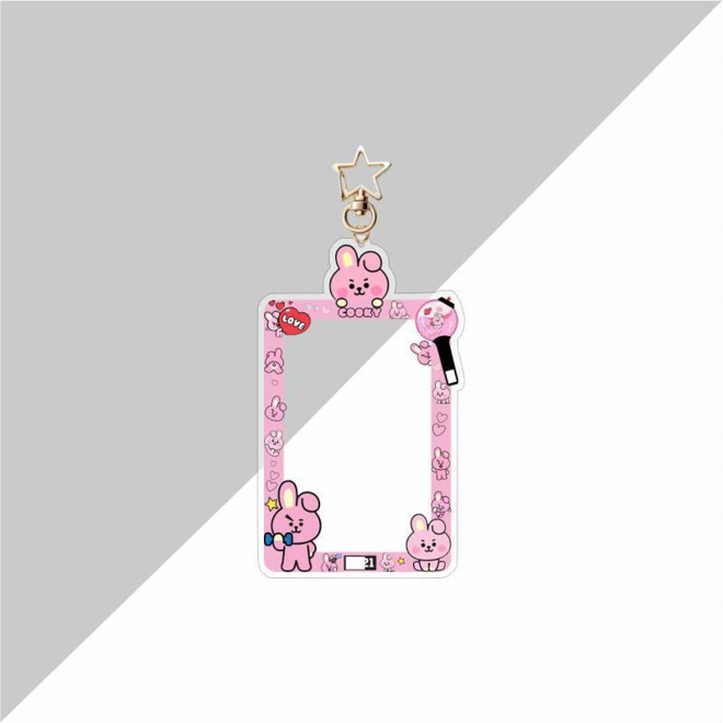 [PRE-ORDER] BT21 acrylic photocard holder, bag keychain