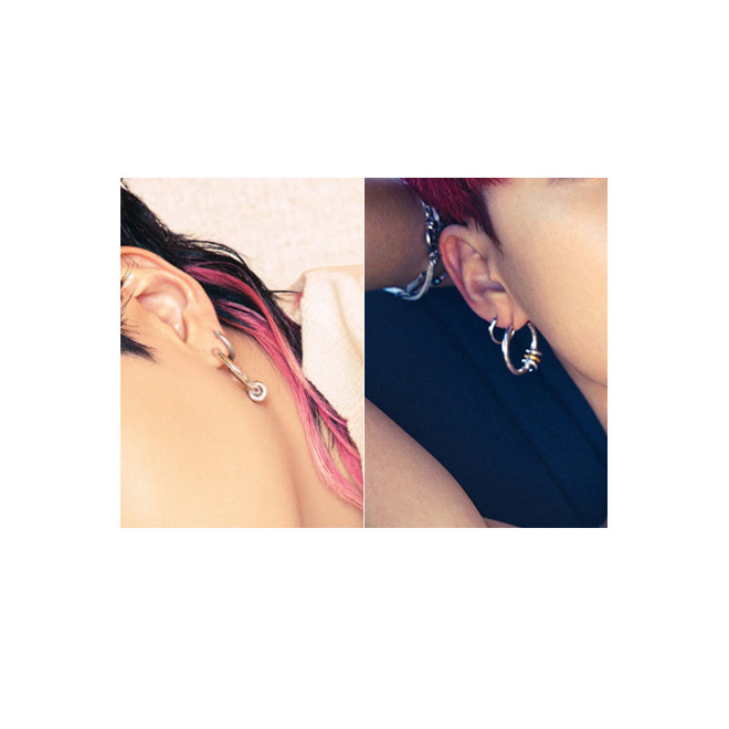 [PRE-ORDER] BTS Jimin & Suga small pendant earring