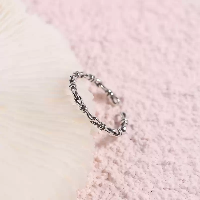 [PRE-ORDER] BTS J-Hope BE Twist Sterling Silver Knotted Ring