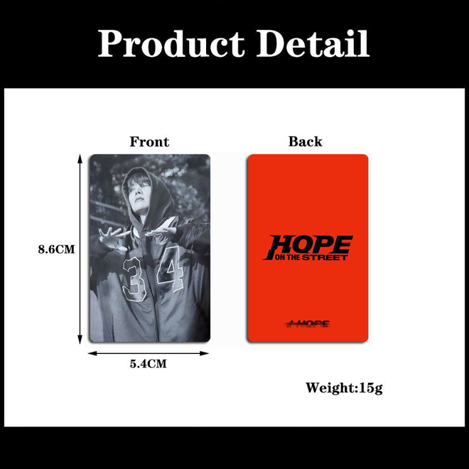 [PRE-ORDER] BTS J-HOPE Jack On The Street (pack of 3 ) unofficial photocards