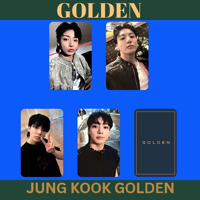 [PRE-ORDER] BTS JUNGKOOK 'Golden' (pack of 4) unofficial photocards