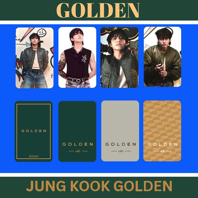 [PRE-ORDER] BTS JUNGKOOK 'Golden' (pack of 4) unofficial photocards