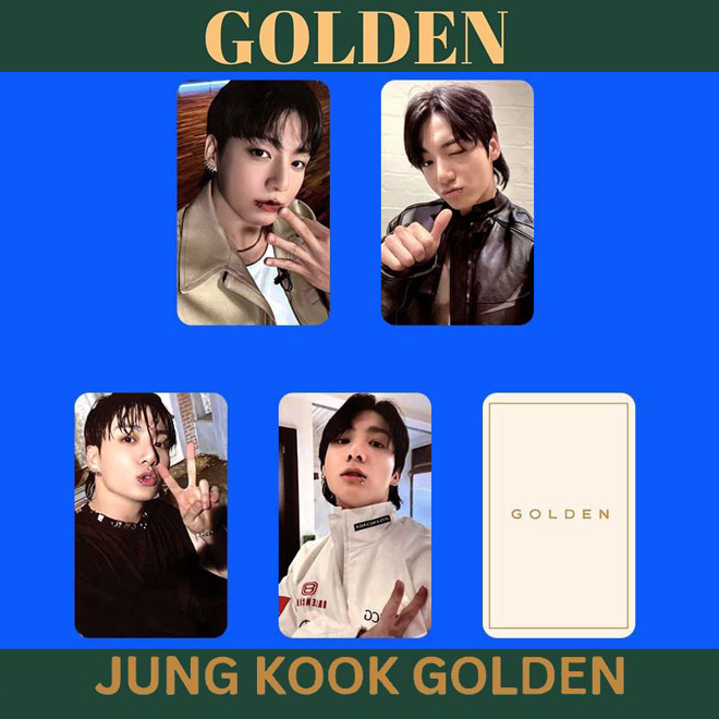 [PRE-ORDER] BTS JUNGKOOK 'Golden' (pack of 4) unofficial photocards
