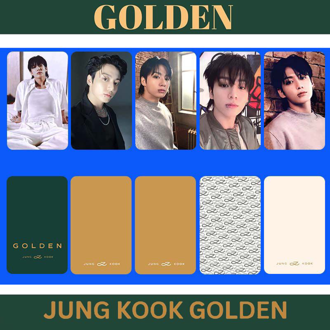 [PRE-ORDER] BTS JUNGKOOK 'Golden' (pack of 4) unofficial photocards