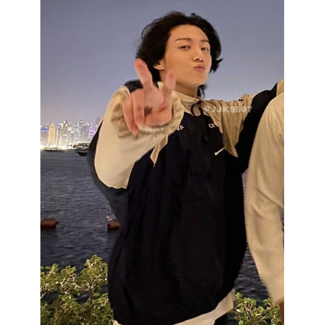 [PRE-ORDER] Like Jungkook Nike x CE Track Jacket (Navy/Tan)