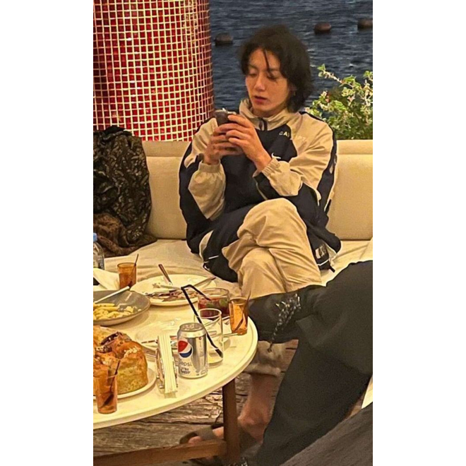 [PRE-ORDER] Like Jungkook Nike x CE Track Jacket (Navy/Tan)