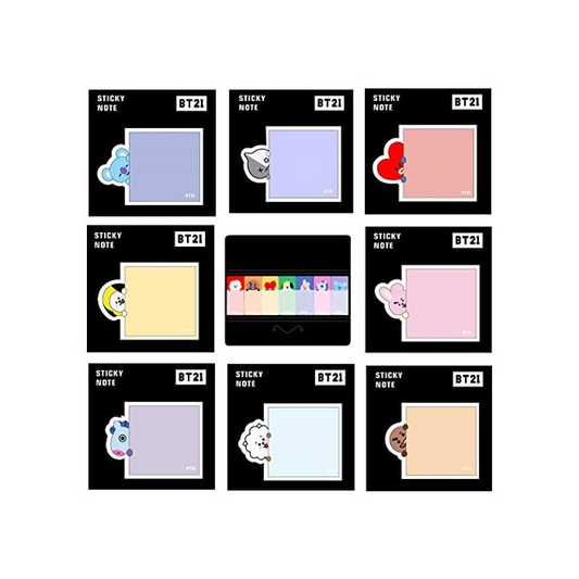 [PRE-ORDER] BTS BT21 post-it (SQUARE)