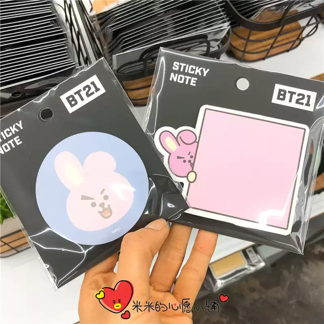 [PRE-ORDER] BTS BT21 post-it (SQUARE)