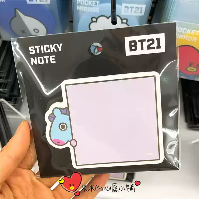 [PRE-ORDER] BTS BT21 post-it (SQUARE)