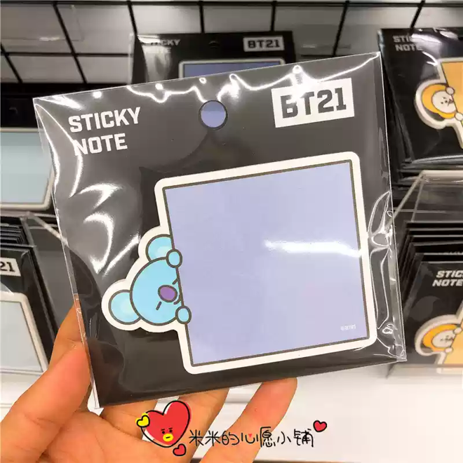 [PRE-ORDER] BTS BT21 post-it (SQUARE)