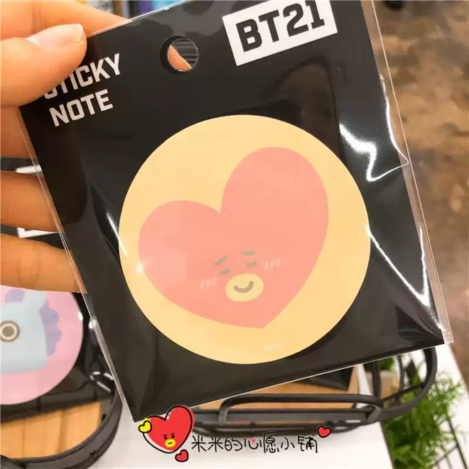 [PRE-ORDER] BTS BT21 post-it (SQUARE)